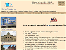 Tablet Screenshot of hoffmantranscription.com